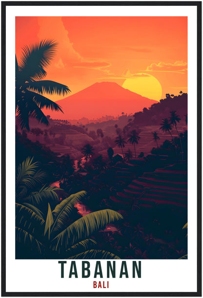 Tabanan Bali Travel Print Bali Wall Art Wall Hanging Home Décor Tabanan Gift Landmark Artwork Travel Art Tabanan Indonesia Travel Poster