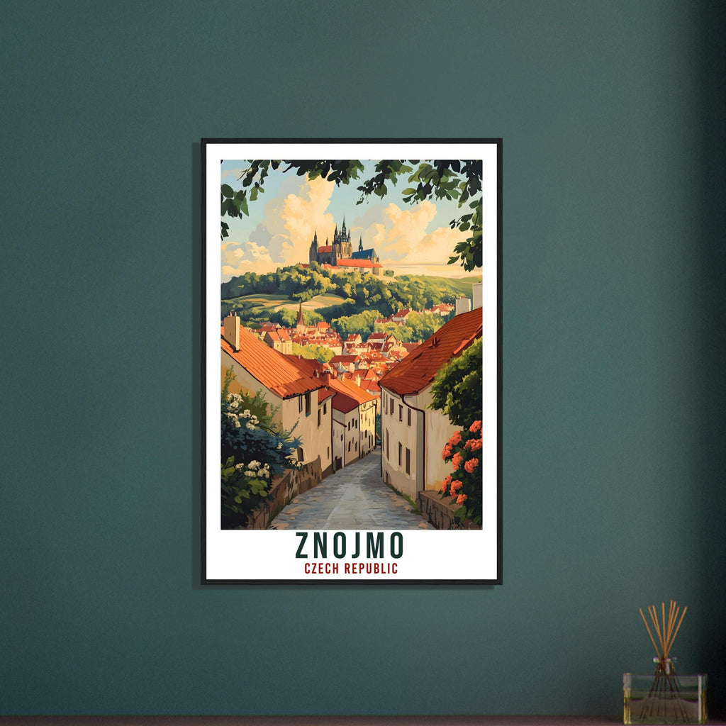 Znojmo Travel Print Czech Republic Home Decor Znojmo Wall Art Gift Wall Hanging Art Lover Znojmo Czechia Artwork Travel Poster Travel Art