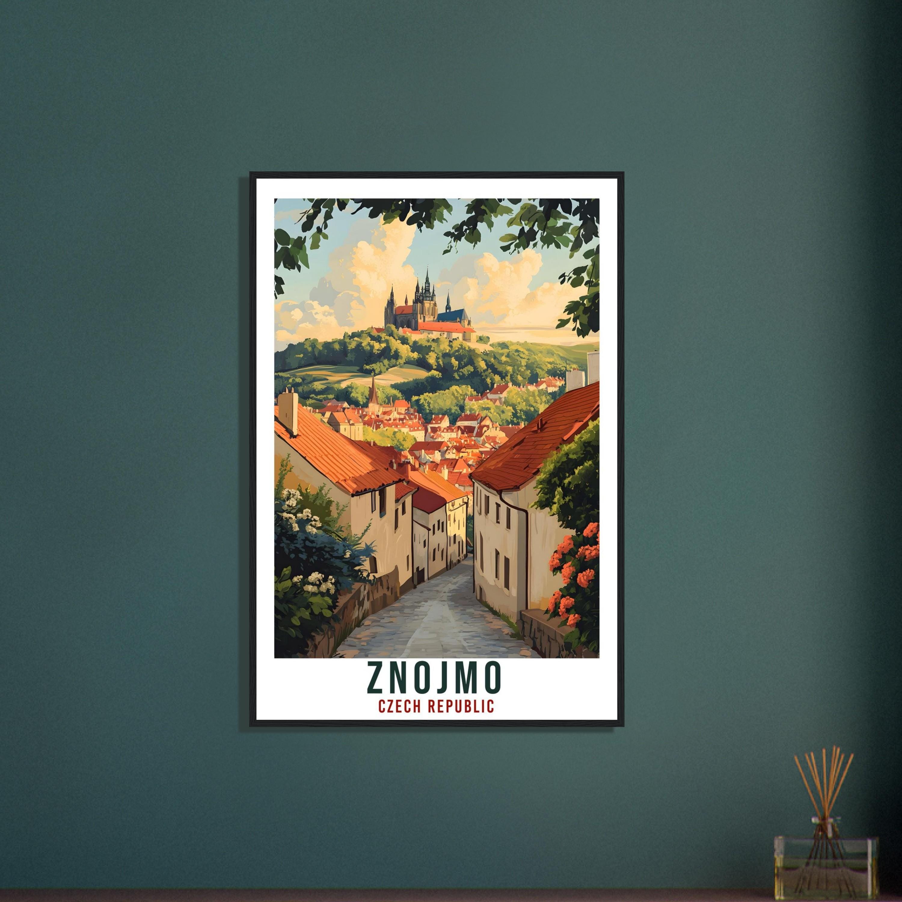 Znojmo Travel Print Czech Republic Home Decor Znojmo Wall Art Gift Wall Hanging Art Lover Znojmo Czechia Artwork Travel Poster Travel Art