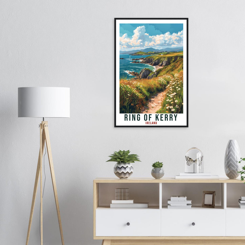 Ring Of Kerry Travel Print Ireland Home Decoration Kerry Wall Art Wall Hanging Art Lover Irish Artwork Ireland Ring Of Kerry Travel Poster