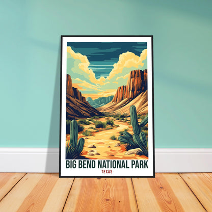 Big Bend National Park Texas USA Travel Print Wall Art Wall Hanging Home Décor Big Bend Park Gift Travel Art USA Artwork Travel Poster