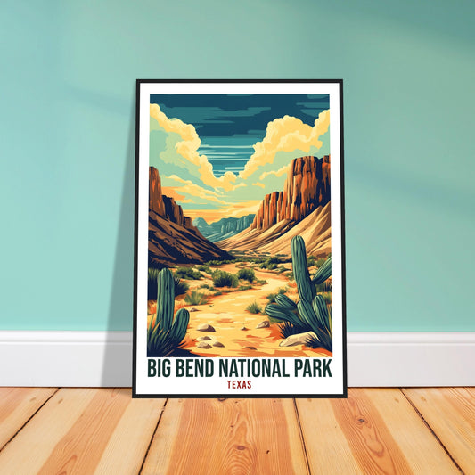 Big Bend National Park Texas USA Travel Print Wall Art Wall Hanging Home Décor Big Bend Park Gift Travel Art USA Artwork Travel Poster