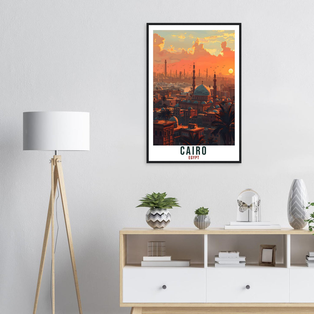 Cairo Egypt Travel Print Cairo City Wall Art Wall Hanging Home Décor Cairo Gift Art Lovers Egypt Artwork Gift Print African Landmark Poster