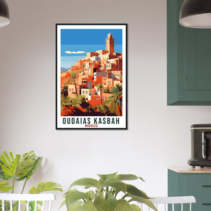 Oudaias Kasbah Morocco Travel Print Wall Art Wall Hanging Home Décor Oudaias Kasbah Gift Art Lovers Morocco Artwork Gift Print Africa Poster