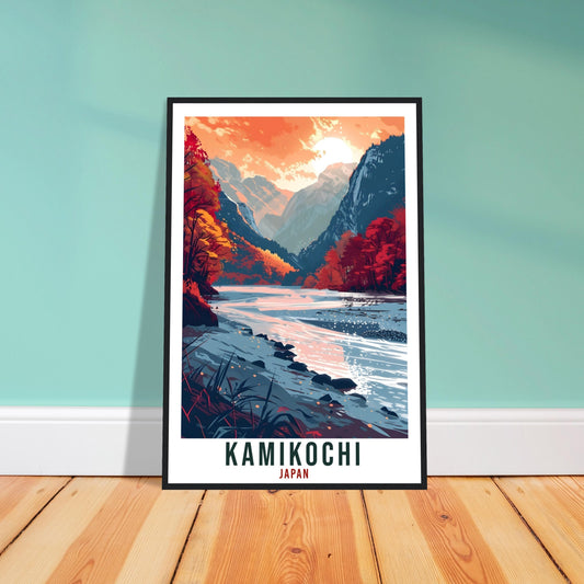 Kamikochi Travel Print Japan Home Decoration Wall Art Gift Wall Hanging Art Lover Japanese Artwork Japan Kamikochi Travel Poster Landscape