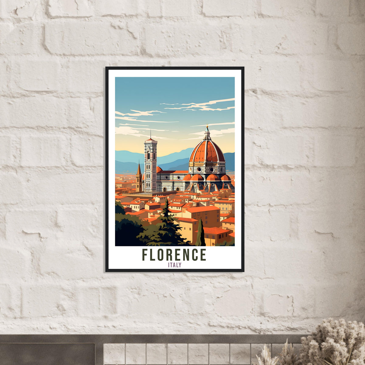 Florence Travel Print Wall Art Florence Wall Hanging Home Décor Florence Gift Art Lovers Italian Artwork Gift Print Florence Italy Print