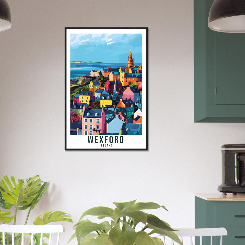Wexford Travel Print Ireland Wall Art Wall Hanging Home Living Décor Wexford Gift Art Lovers Gift Irish Artwork Gift Ireland Travel Poster