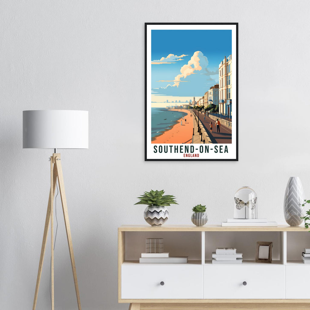 Southend-On-Sea Travel Print Wall Art Wall Hanging Home Living Décor Southend Gift Art Lovers UK Artwork Gift Print England Travel Poster