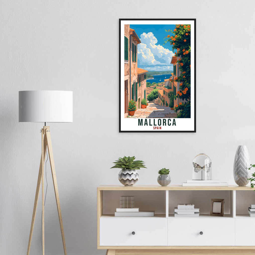 Mallorca Travel Poster Spain Home Decoration Spanish Island Mallorca Wall Art Gift Wall Hanging Art Lover Spain Artwork Travel Print