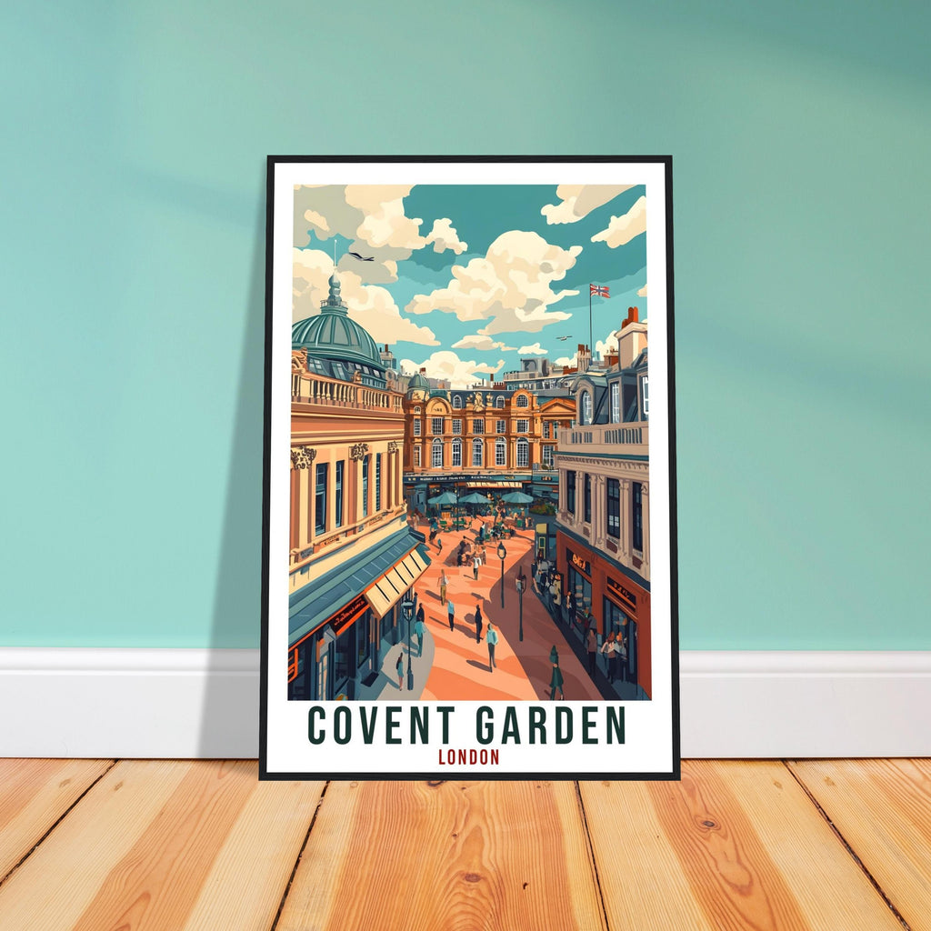 Covent Garden London Travel Print England Decor London Wall Art Gift Wall Hanging Art Lover Covent Garden England Artwork Travel Poster Art