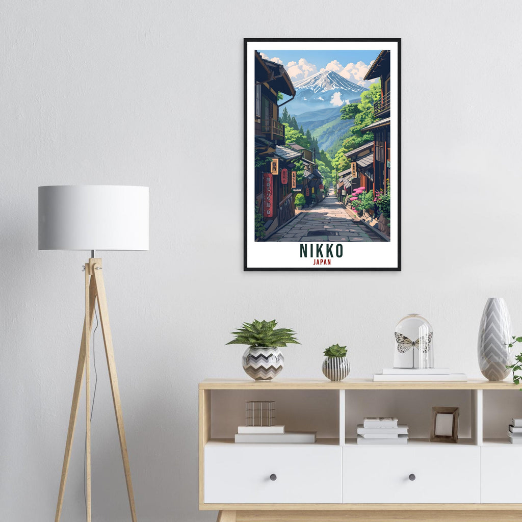 Nikko Travel Print Japan Home Decoration Wall Art Gift Wall Hanging Art Lover Japanese Artwork Japan Nikko Travel Poster Cityscape Print