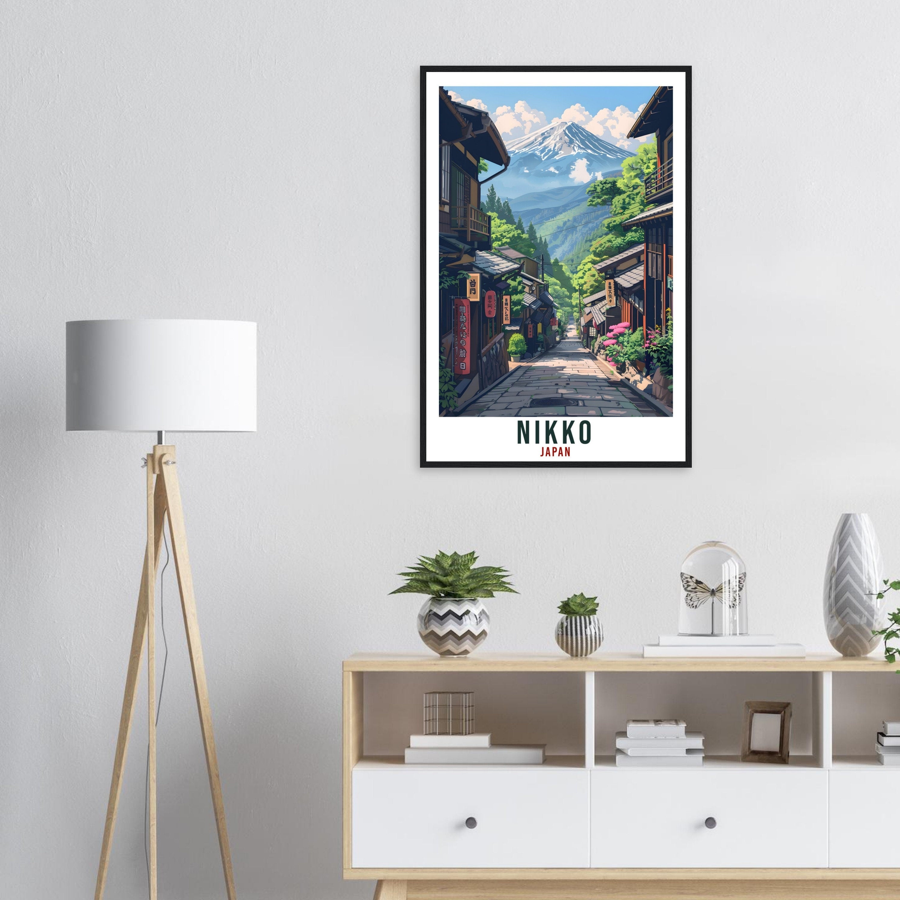 Nikko Travel Print Japan Home Decoration Wall Art Gift Wall Hanging Art Lover Japanese Artwork Japan Nikko Travel Poster Cityscape Print