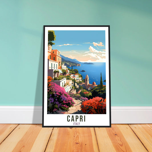 Capri Travel Print Wall Art Capri Wall Hanging Home Décor Capri Gift Art Lovers Italian Artwork Gift Print Capri Italian Landmark Poster Art
