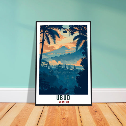 Ubud Bali Travel Print Bali Wall Art Wall Hanging Home Décor Ubud Gift Landmark Artwork Travel Art Lovers Indonesia Ubud Travel Poster