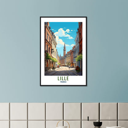 Lille France Travel Print Wall Art Lille Wall Hanging Home Décor Lille Gift Art Lovers France Art Lover Gift Print Lille City France Print