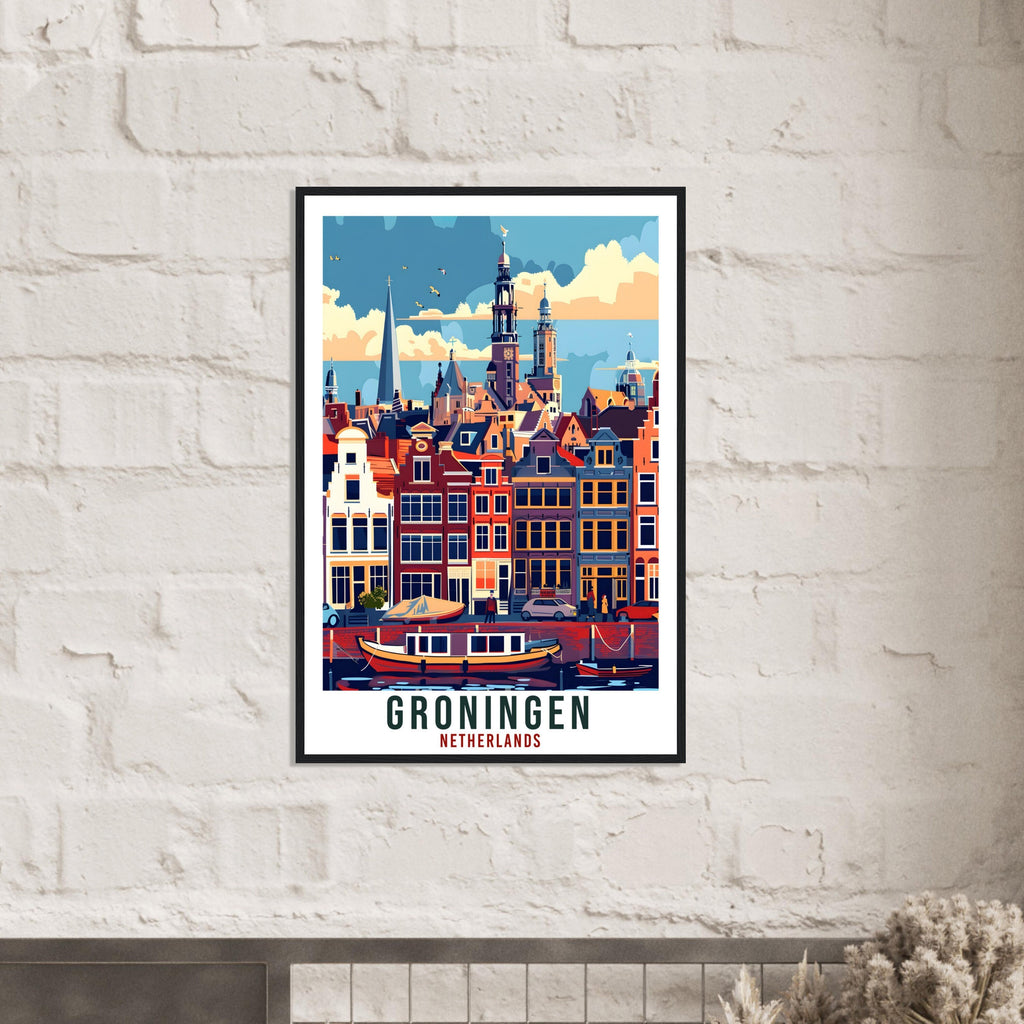 Groningen Travel Print Holland Wall Art Wall Hanging Home Décor Gift Art Lovers Gift Dutch Artwork The Netherlands Groningen Travel Poster