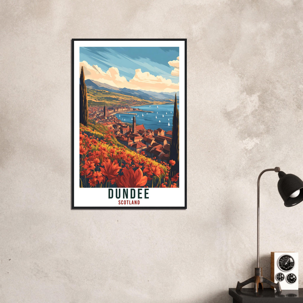 Dundee Travel Print Scotland Home Decor Dundee Wall Art Wall Hanging Art Lover Scotland Artwork Travel Poster Dundee Travel Art Gift