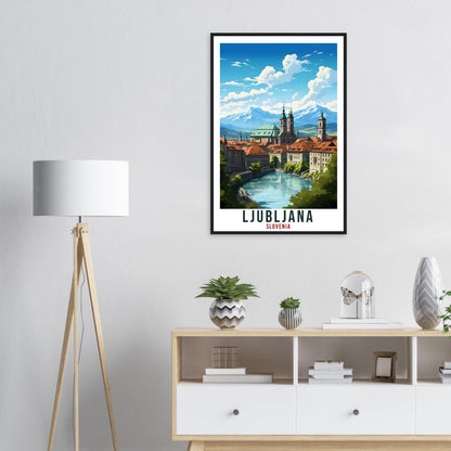 Ljubljana Travel Print Wall Art Slovenia Wall Hanging Home Décor Ljubljana Gift Art Lovers Slovenia Artwork Gift Print Ljubljana Poster