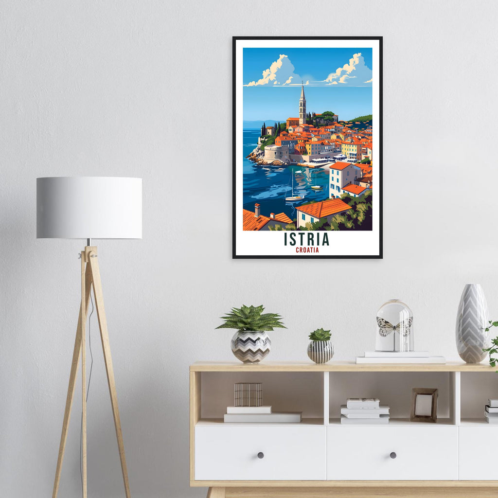 Istria Travel Print Croatia Wall Art Wall Hanging Home Décor Istria Gift Croatian Landmark Artwork Gift Istria Croatia Holiday Travel Poster