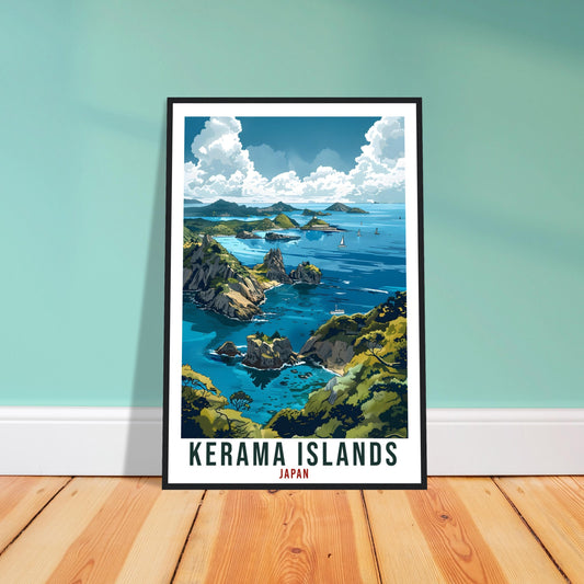 Kerama Islands Travel Print Japan Home Decoration Wall Art Gift Wall Hanging Art Lover Japanese Artwork Japan Kerama Islands Travel Poster