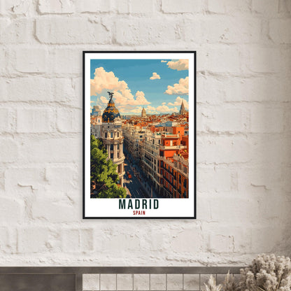 Madrid Travel Print Spain Home Decor Madrid City Wall Art Gift Wall Hanging Art Lover Madrid Spain Artwork Travel Poster Travel Artwork