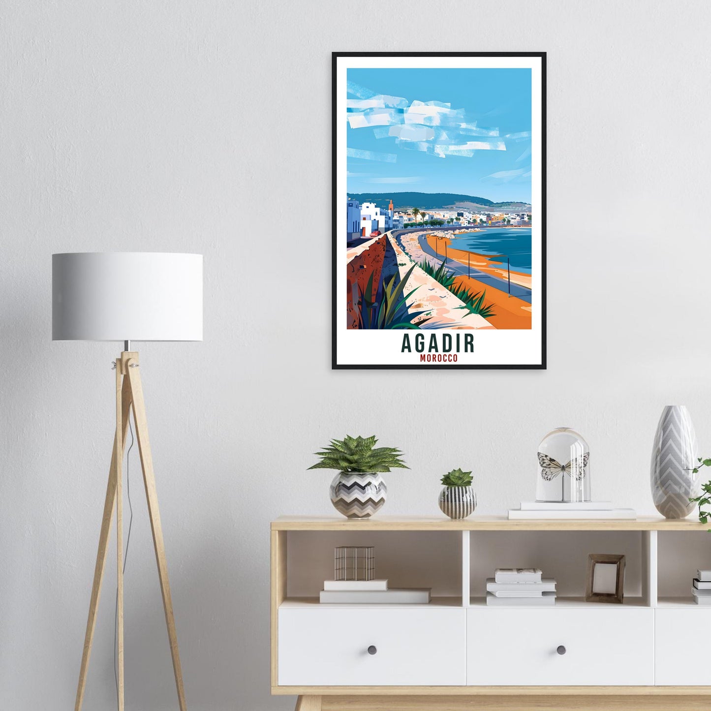 Agadir Morocco Travel Print Wall Art Wall Hanging Home Décor Agadir Gift Art Lovers Morocco Artwork Gift Print African Landmark Poster