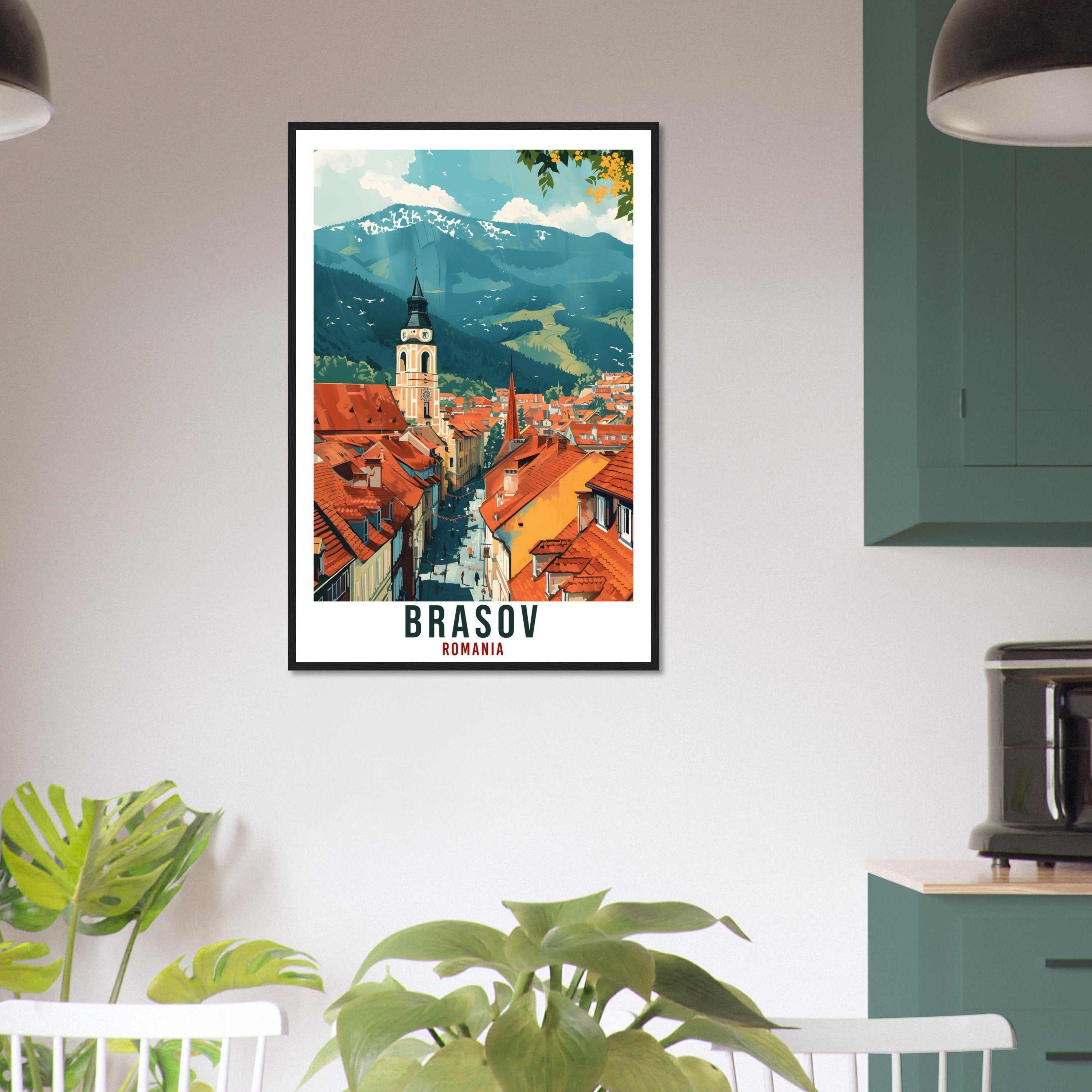 Brasov Travel Print Romania Wall Art Brasov Wall Hanging Home Décor Brasov Gift Art Lovers Romania Artwork Gift Print Brasov Landmark Poster
