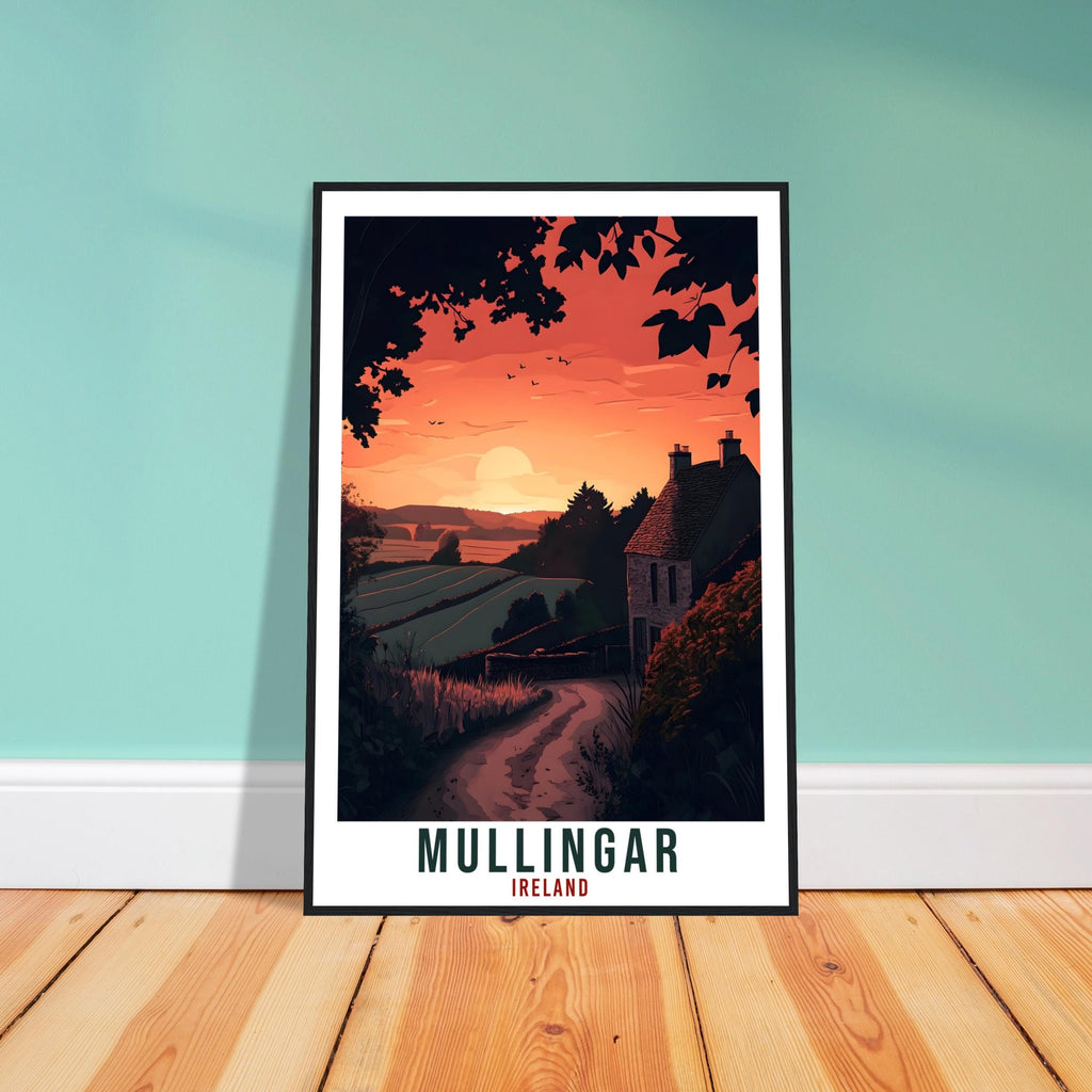 Mullingar Travel Print Ireland Home Decor Mullingar Wall Art Gift Wall Hanging Art Lover Mullingar Irish Artwork Travel Poster Ireland Art