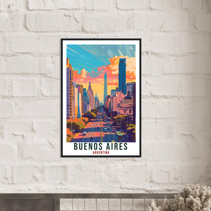 Buenos Aires Argentina Travel Print Wall Art Wall Hanging Home Décor Buenos Aires Gift Landmark Artwork Travel Art Argentina Travel Poster