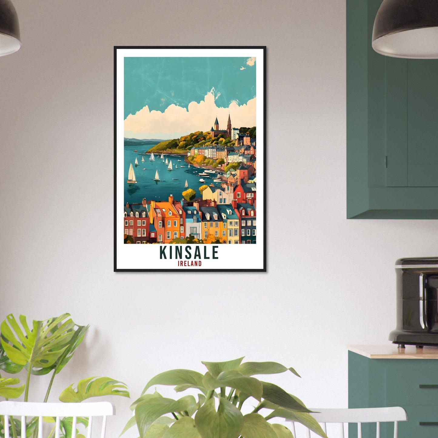Kinsale Travel Print Ireland Home Decor Co Cork Wall Art Gift Wall Hanging Art Lover Kinsale Irish Artwork Travel Poster Ireland Travel Art