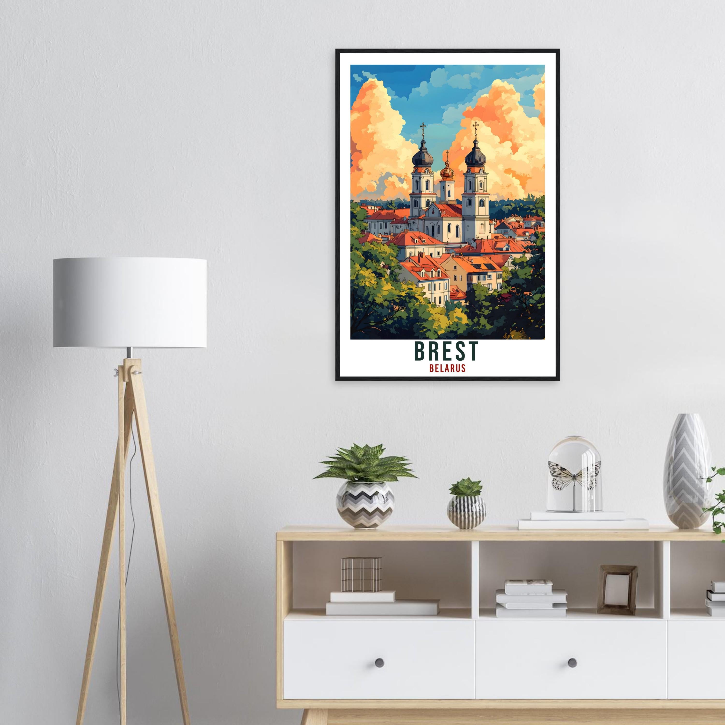 Brest Travel Print Belarus Home Decor Brest Belarus Wall Art Gift Wall Hanging Art Lover Brest Belarusian Artwork Travel Poster Art Belarus