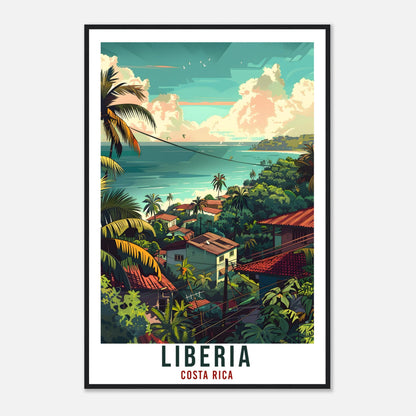 Liberia Costa Rica Travel Print Wall Art Wall Hanging Home Décor Liberia Gift Wall Art Artwork City Travel Art Costa Rica Travel Poster
