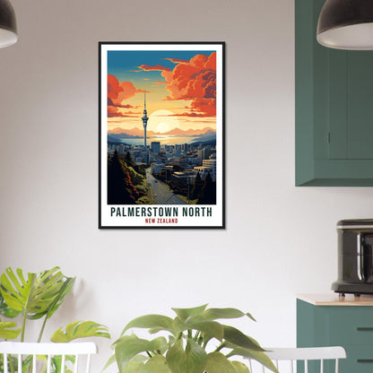 Palmerstown North Travel Print Wall Art Palmerstown North New Zealand City Artwork Art Gift Palmerstown North Travel Poster New Zealand