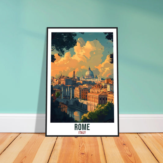 Rome Travel Print Italy Home Decor Rome Wall Art Gift Wall Hanging Art Lover Rome Italy Artwork Travel Poster Rome Italian Travel Art