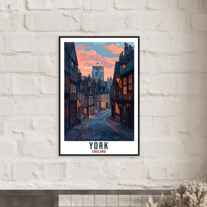 York Travel Print England Home Decor York Wall Art Gift Wall Hanging Art Lover York England Artwork Travel Poster York UK Travel Art
