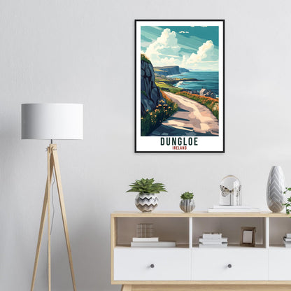 Dungloe Travel Print Ireland Home Decor Dungloe Wall Art Gift Wall Hanging Art Lover Dungloe Irish Artwork Travel Poster Ireland Travel Art