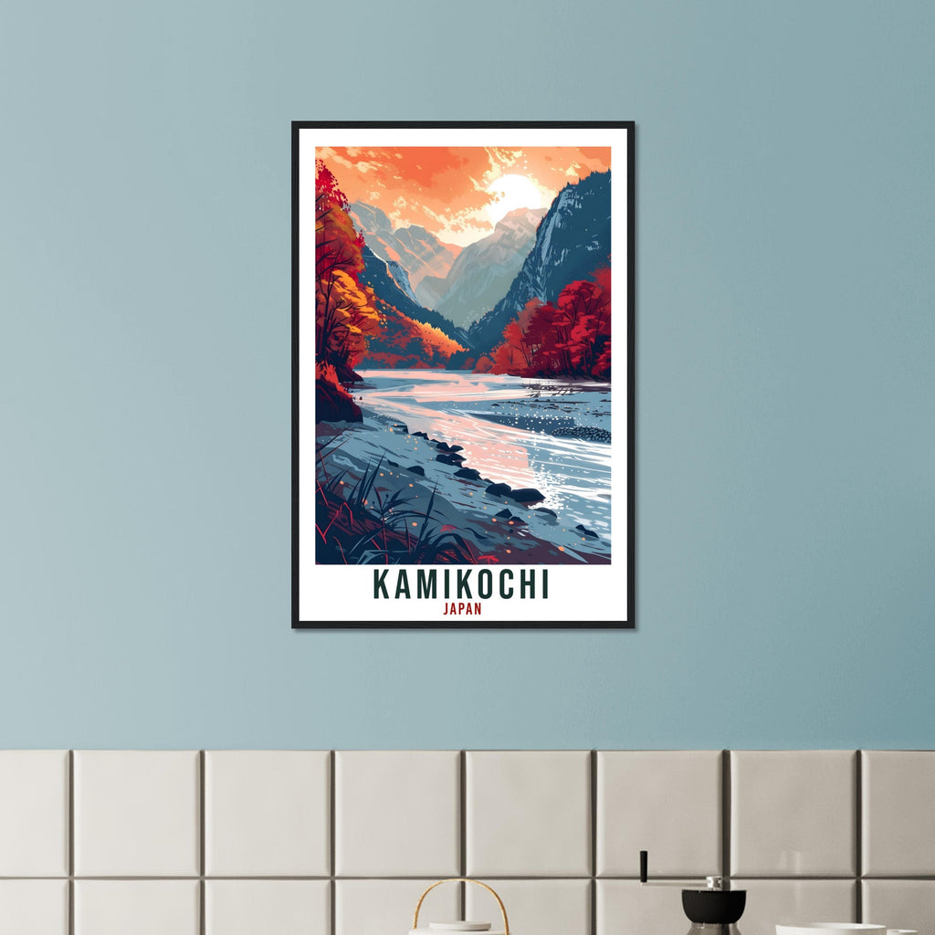 Kamikochi Travel Print Japan Home Decoration Wall Art Gift Wall Hanging Art Lover Japanese Artwork Japan Kamikochi Travel Poster Landscape