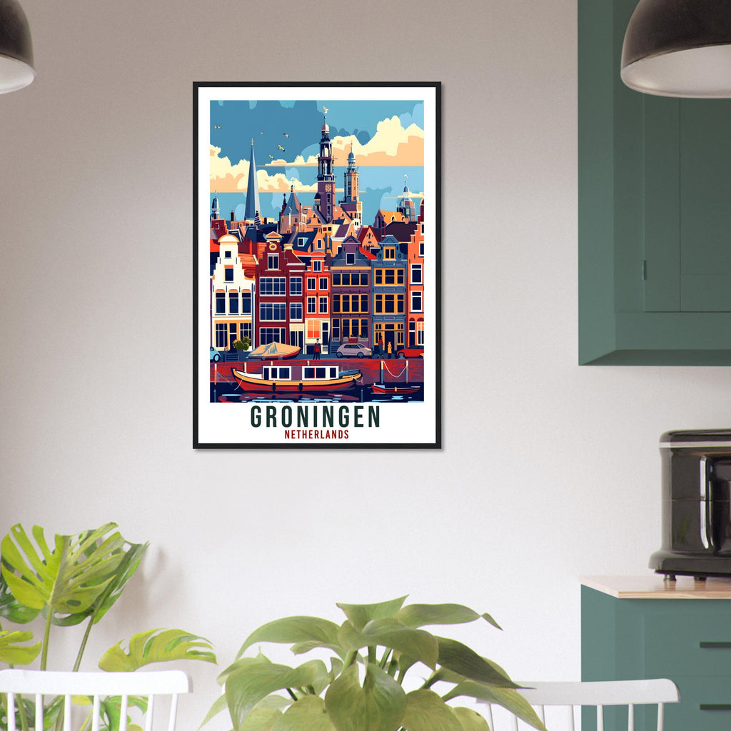 Groningen Travel Print Holland Wall Art Wall Hanging Home Décor Gift Art Lovers Gift Dutch Artwork The Netherlands Groningen Travel Poster