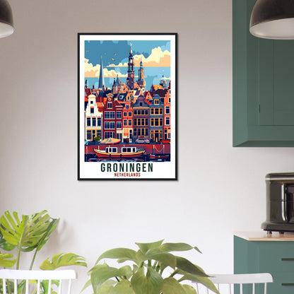 Groningen Travel Print Holland Wall Art Wall Hanging Home Décor Gift Art Lovers Gift Dutch Artwork The Netherlands Groningen Travel Poster