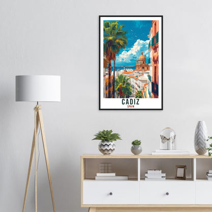 Cadiz Travel Print Spain Home Decoration Cadiz Spanish City Wall Art Gift Wall Hanging Art Lover Spain Artwork Cadiz Travel Poster Gift