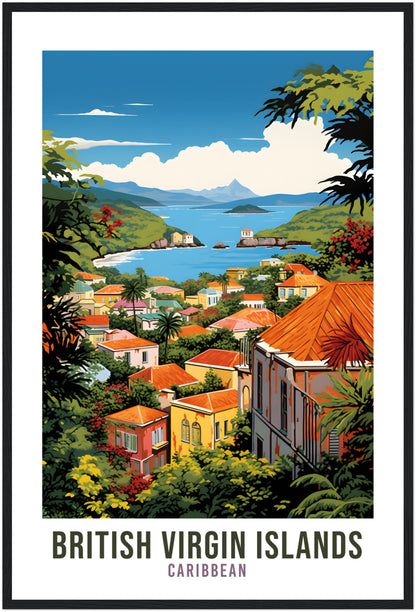 British Virgin Islands Travel Print Wall Art British Virgin Islands Wall Hanging Home Décor Caribbean Gift Travel Poster Caribbean Print