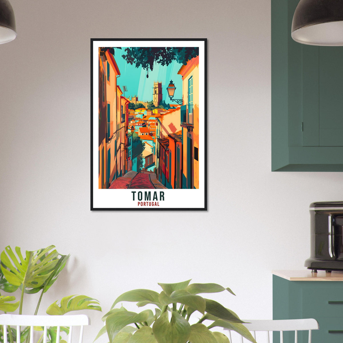 Tomar Travel Print Portugal Wall Art Wall Hanging Home Décor Tomar Gift Portugal Landmark Artwork Gift Tomar Portugal Holiday Travel Poster