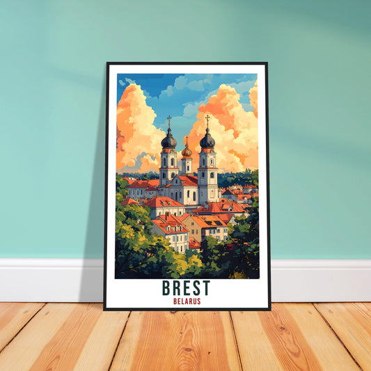 Brest Travel Print Belarus Home Decor Brest Belarus Wall Art Gift Wall Hanging Art Lover Brest Belarusian Artwork Travel Poster Art Belarus