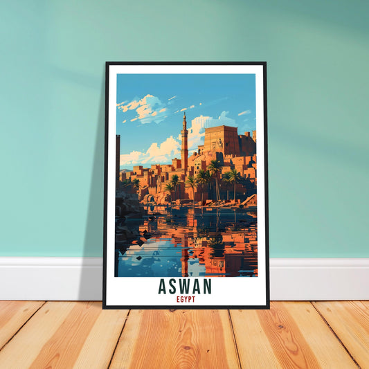 Aswan Egypt Travel Print Aswan Wall Art Wall Hanging Home Décor Aswan Gift Art Lovers Egypt Artwork Gift Print African Landmark Poster