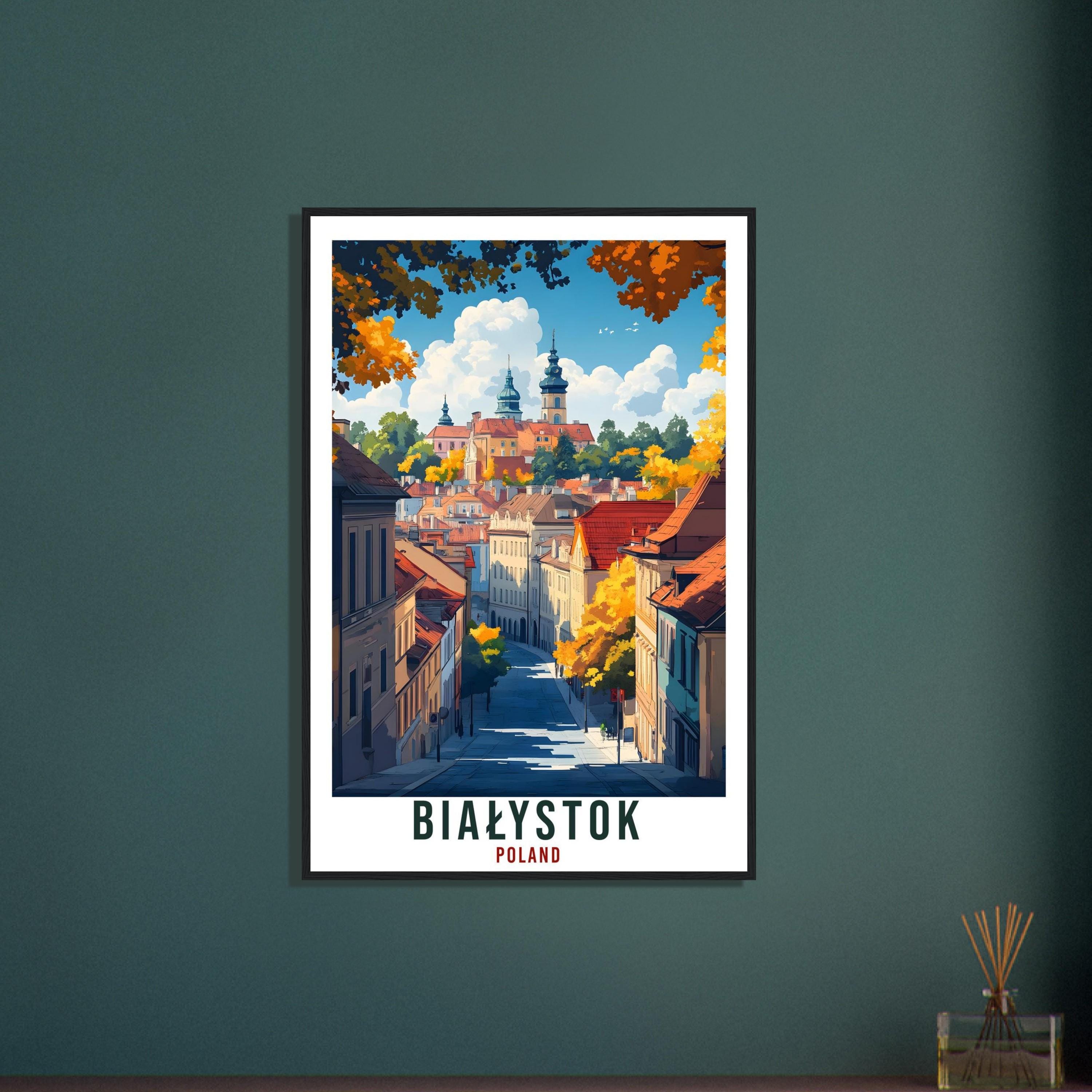 Białystok Travel Print Poland Home Decor Białystok Wall Art Gift Wall Hanging Art Lover Białystok Polish Artwork Travel Poster Poland Travel