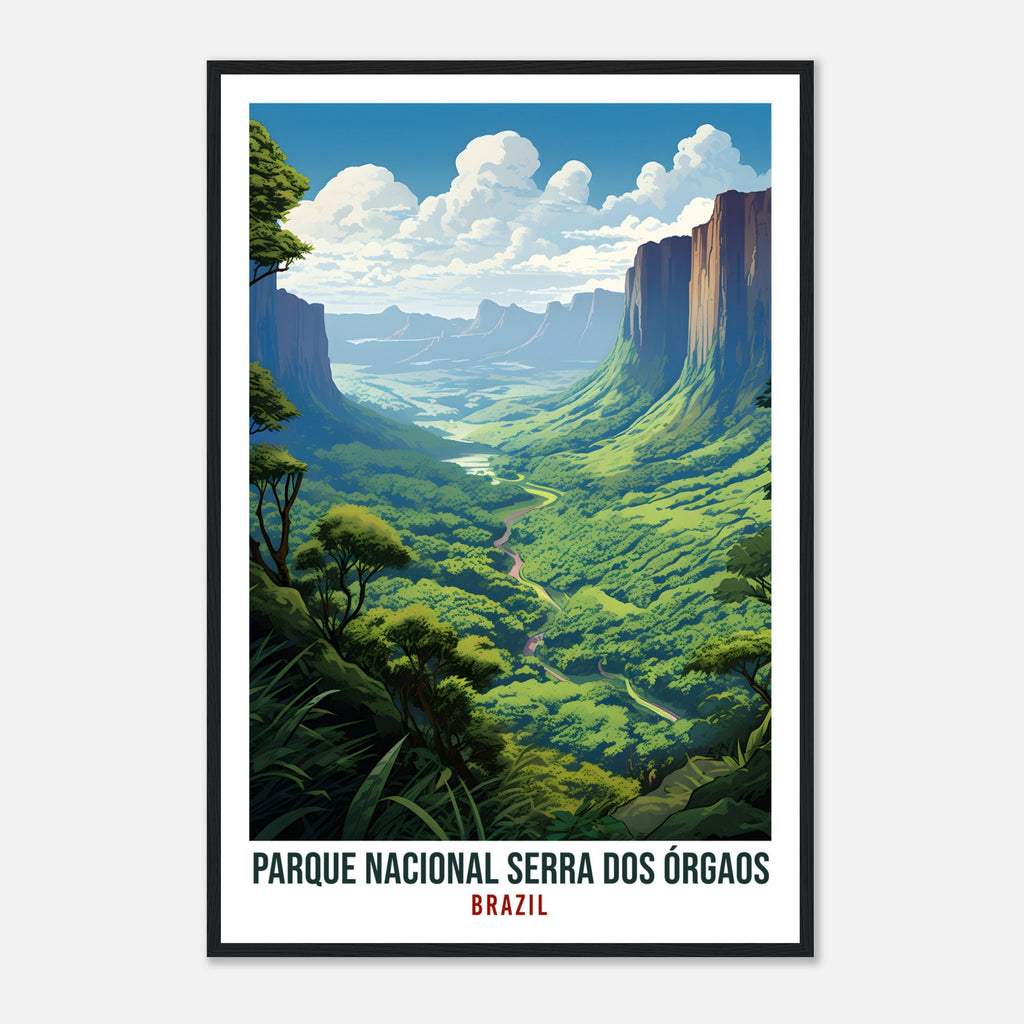 Serra Dos Orgaos Travel Print Wall Art Serra Dos Orgaos Brazil Wall Hanging Artwork Art Gift Serra Dos Orgaos Travel Poster Brazil Art Lover