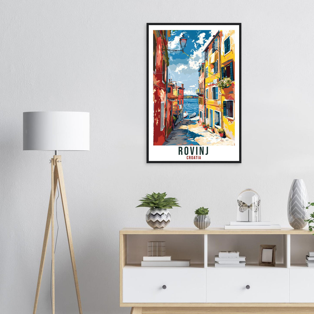 Rovinj Travel Print Croatia Wall Art Wall Hanging Home Décor Rovinj Gift Croatian Landmark Artwork Gift Croatia Rovinj Holiday Travel Poster