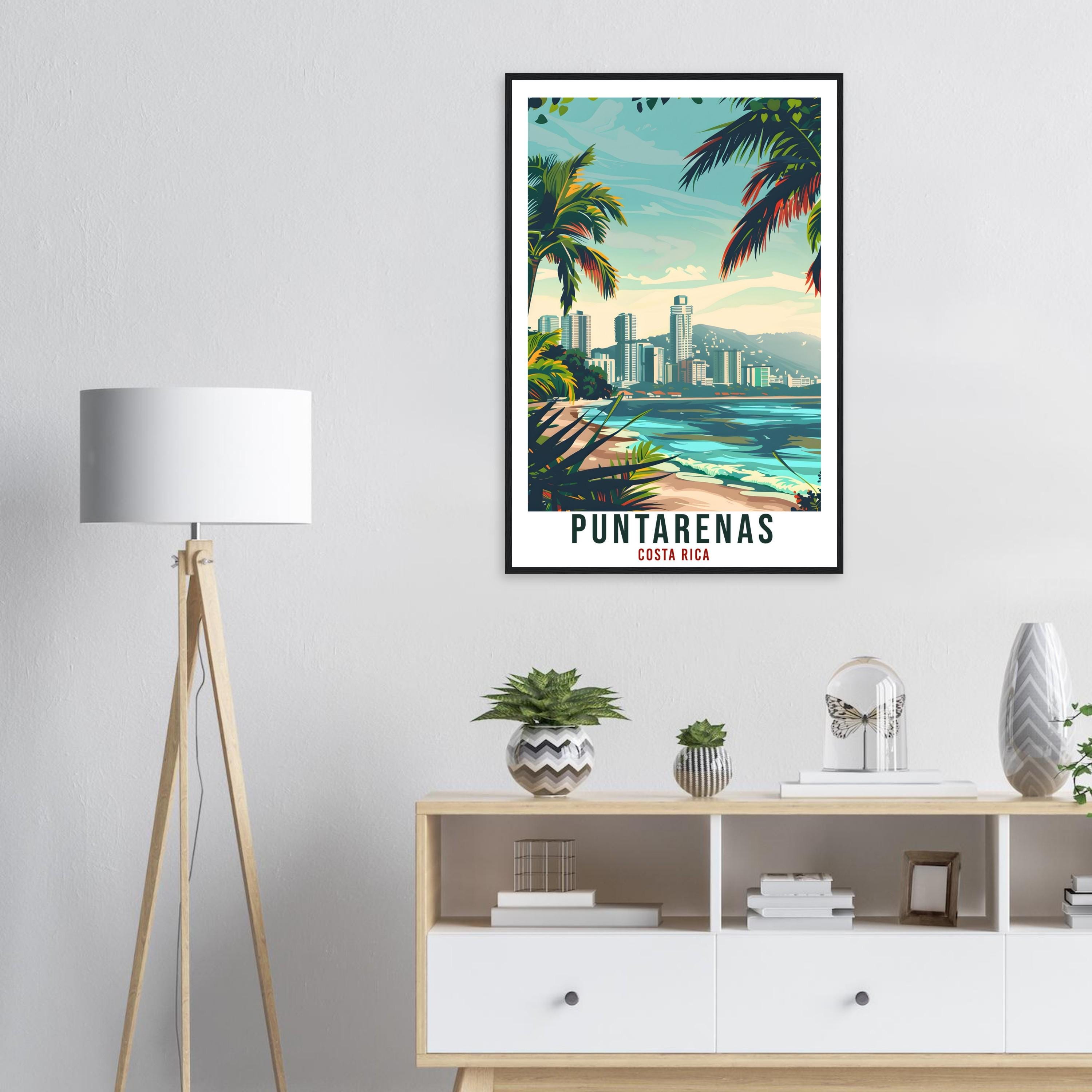 Puntarenas Costa Rica Travel Print Wall Art Wall Hanging Home Décor Puntarenas Beach Gift Artwork Travel Art Costa Rica City Travel Poster