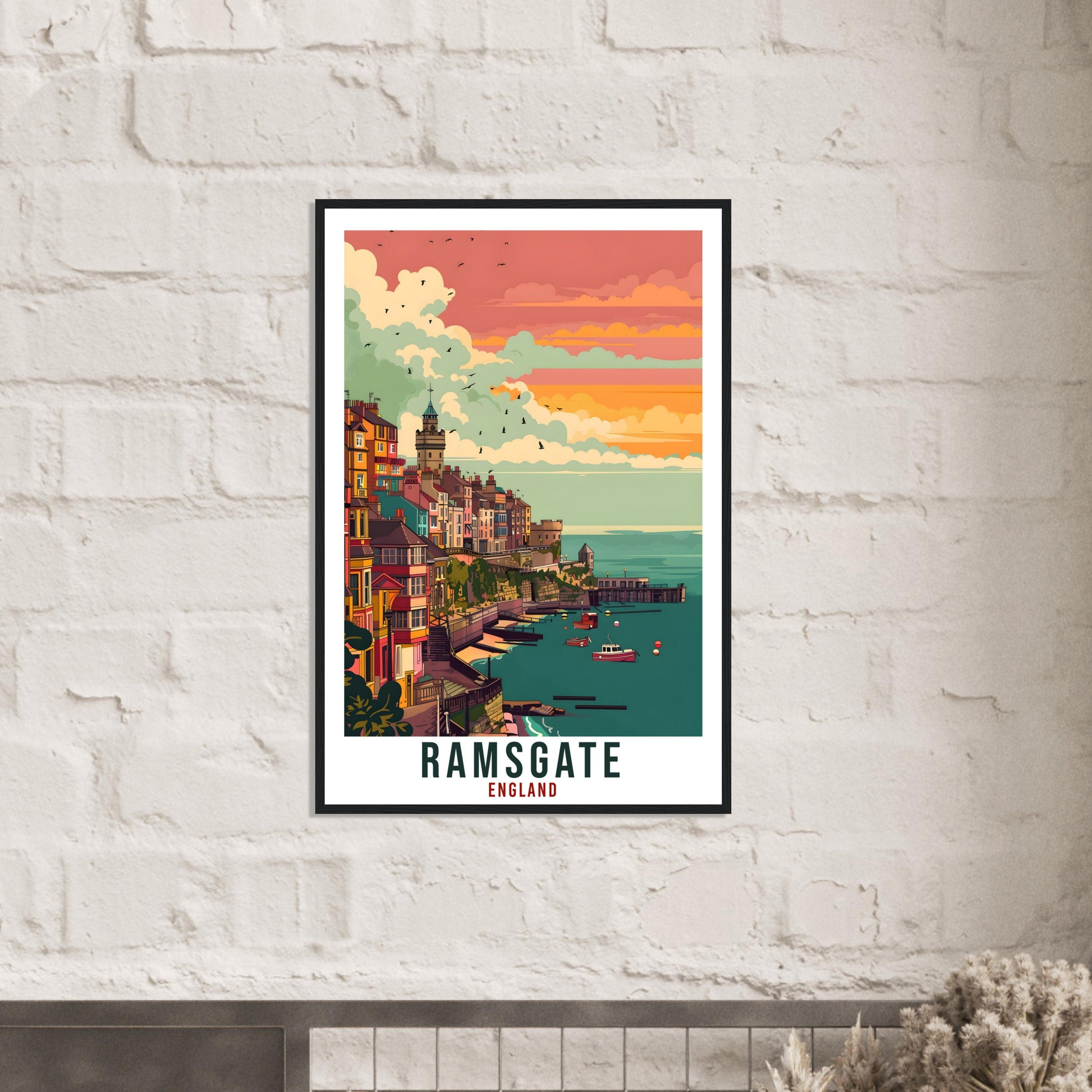 Ramsgate Travel Print Wall Art Wall Hanging Home Living Décor Ramsgate Gift Art Lovers Gift UK Artwork Gift Print England Travel Poster