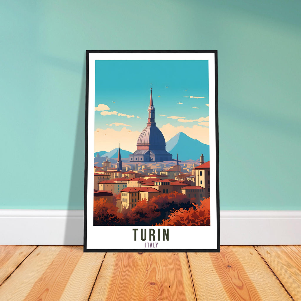 Turin Italy Travel Print Wall Art Turin Wall Hanging Home Décor Turin Gift Art Lovers Italy Art Lover Gift Print Turin City Print Italian